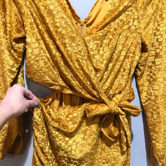 Mustard Mini Dress - Picture 3 of 8